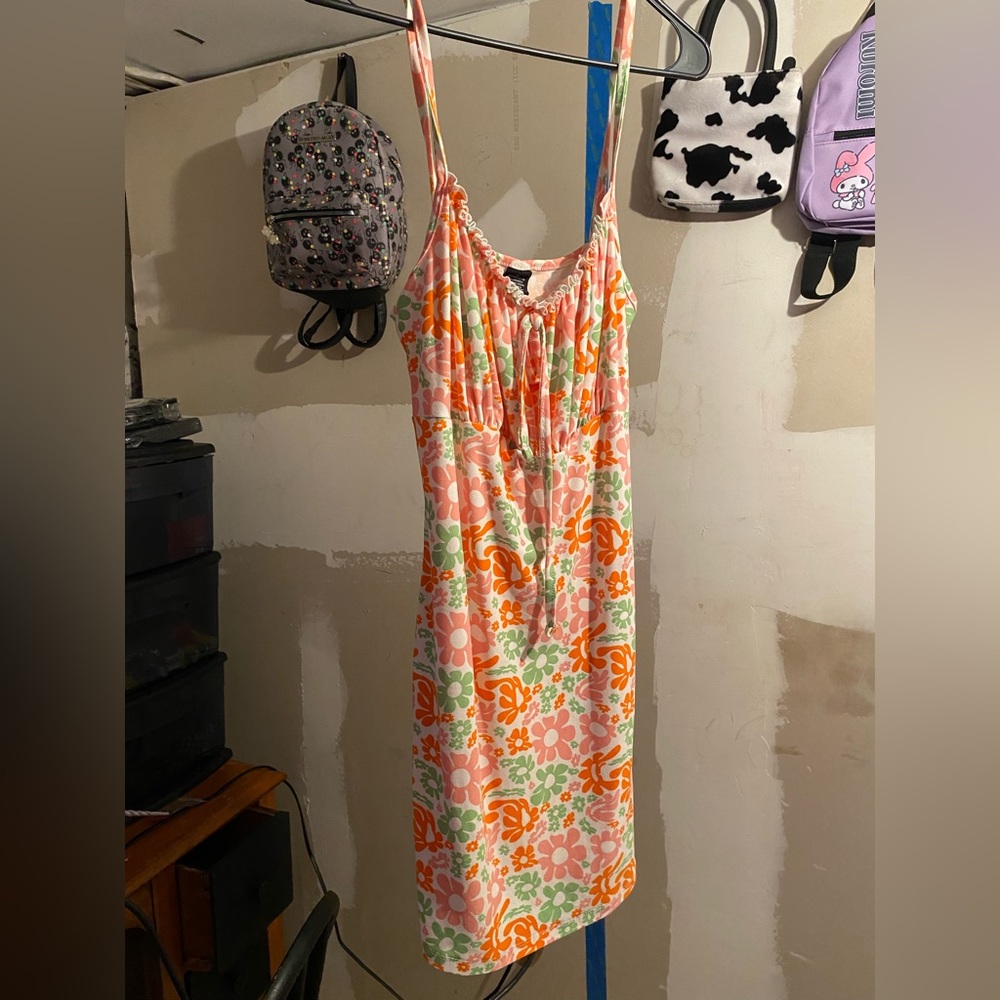 Floral strap dress